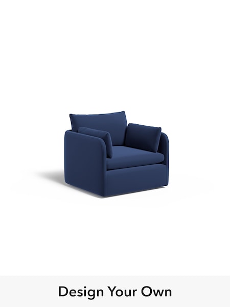 Matt Velvet Easy Clean/Navy Blue Jackson By Made (H70655) | £999