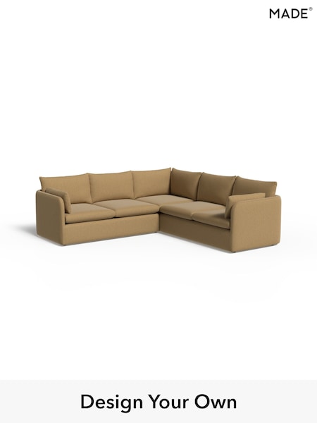 Textured Slub Weave/Caramel Natural Jackson By Made (H70672) | £3,150