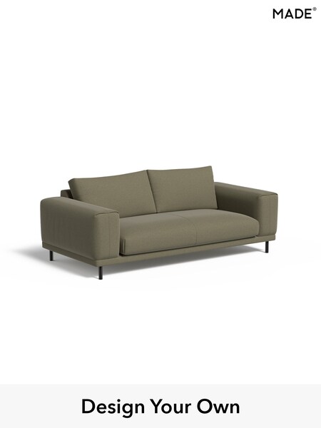 Textured Slub Weave/Soft Olive Green Odin By Made (H70704) | £1,075