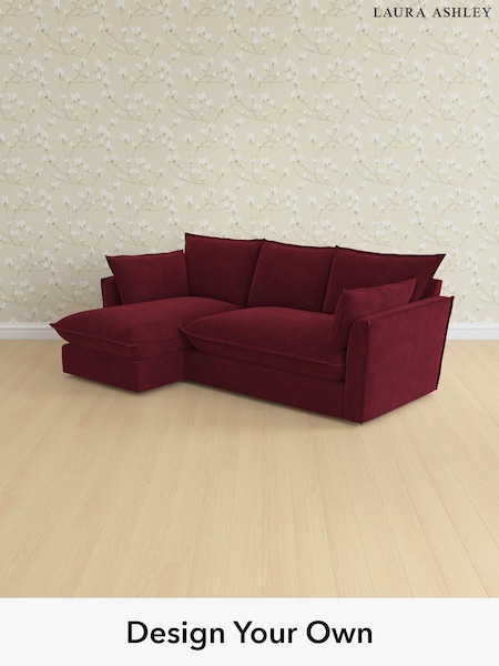 Alwyn Velvet/Burgundy Red Westerham By Laura Ashley (H70847) | £2,200
