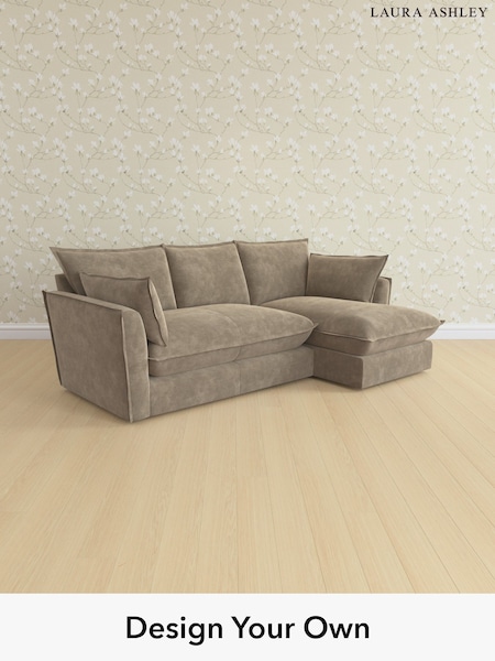 Alwyn Velvet/Truffle Natural Westerham By Laura Ashley (H70852) | £2,200