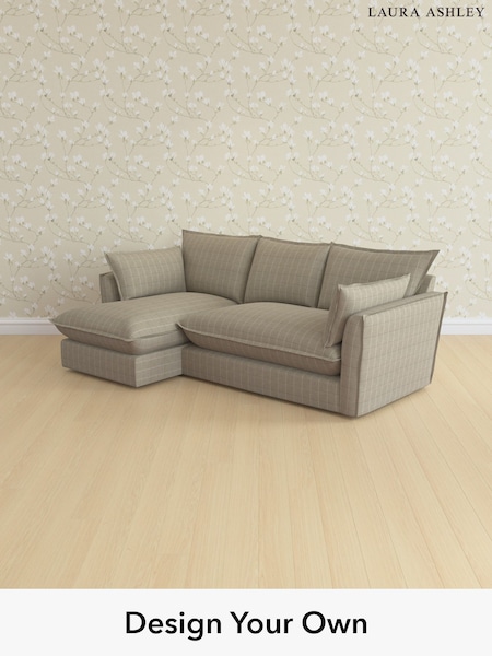 Carolyn Check/Hazelnut Natural Westerham By Laura Ashley (H70861) | £2,300