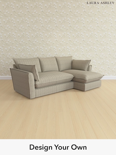 Carolyn Check/Hazelnut Natural Westerham By Laura Ashley (H70861) | £2,300