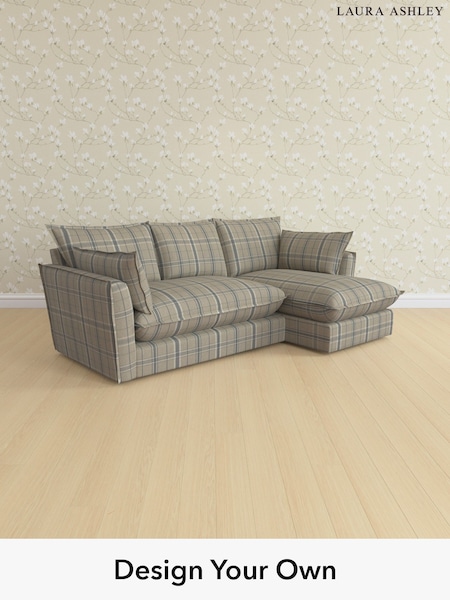 Longstowe Check/French Grey Westerham By Laura Ashley (H70866) | £2,400