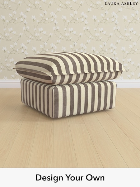 Orla Stripe/Dark Truffle Natural Westerham By Laura Ashley (H70880) | £500