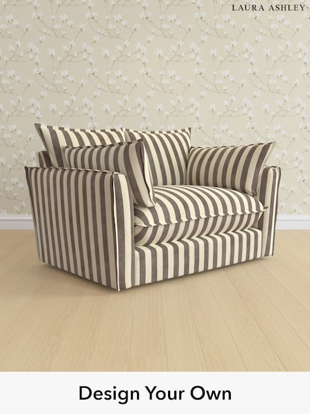 Orla Stripe/Dark Truffle Natural Westerham By Laura Ashley (H70880) | £1,425
