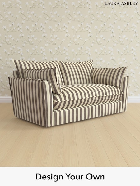 Orla Stripe/Dark Truffle Natural Westerham By Laura Ashley (H70880) | £1,625