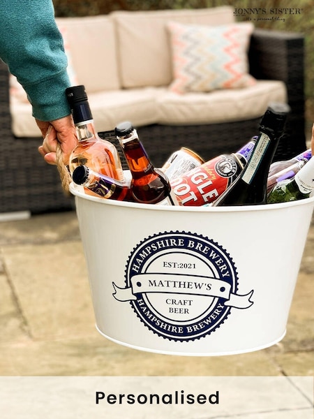 Personalised Fathers Day Beer Bucket by Jonnys Sister (H70993) | £44