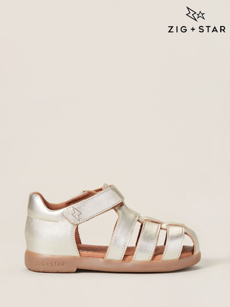 Zig+Star Gold Cosmic Infant Closed Toe Kids' Sandals (H71109) | £49 - £54