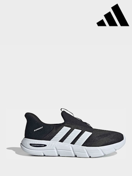 adidas Black/White Cloudfoam Flex Laces Shoes (H71148) | £55