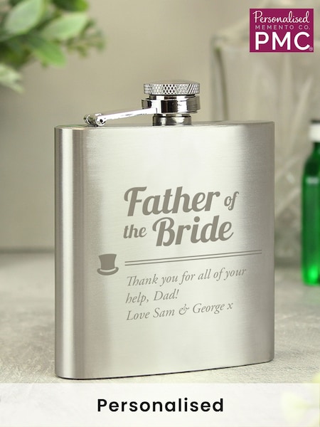 PMC Personalised Father Of The Bride Hip Flask (H71174) | £15