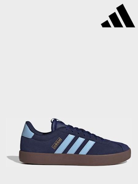 adidas Dark Blue VL Court Trainers (H71212) | £60