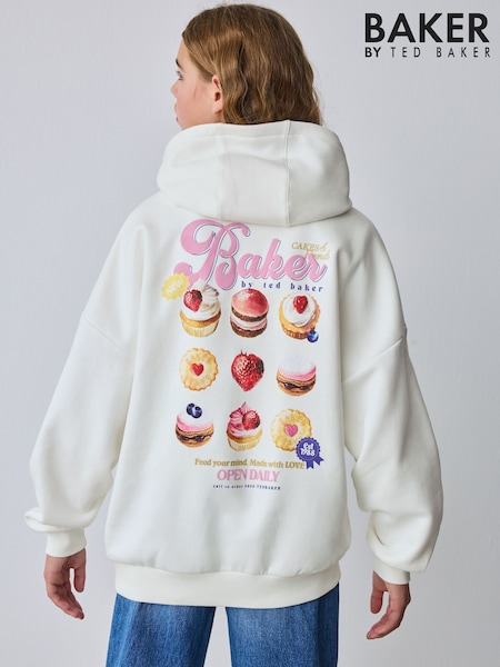 Baker by Ted Baker Oversized Back Print Hoodie (H71626) | £28 - £33