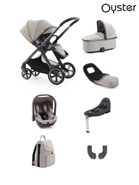 Oyster Stone 4 Luxury Bundle with Capsule Car Seat & Base (H71632) | £980