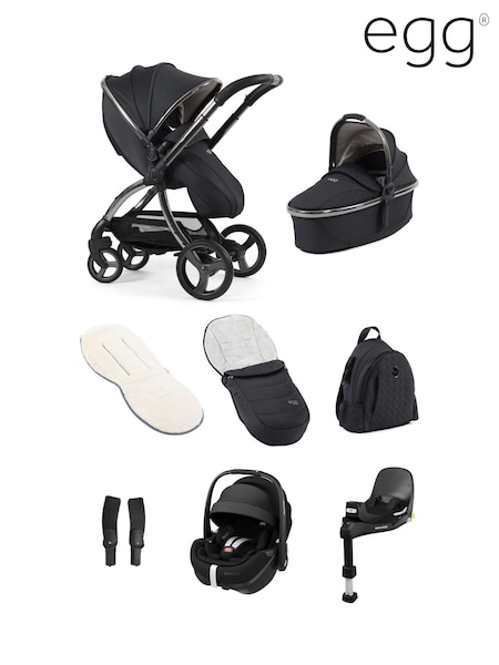 egg Carbonite 3 Luxury Bundle Pebble 360 Pro2 Car Seat and Base (H71678) | £1,630