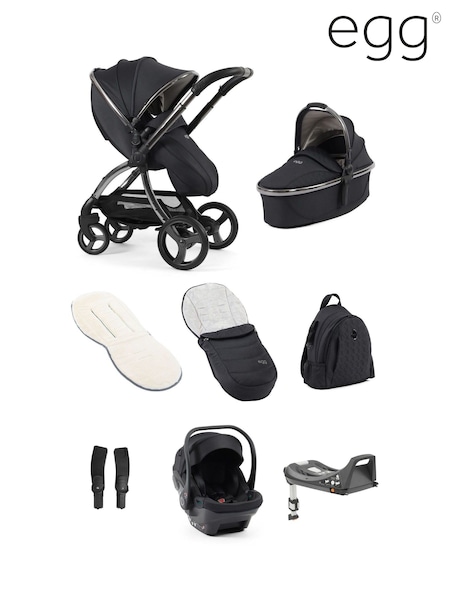egg Carbonite 3 Luxury Bundle with Shell Car Seat & Base (H71679) | £1,500