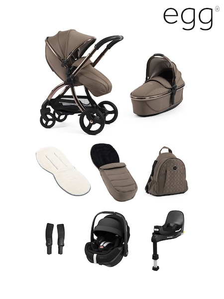 egg Mink 3 Luxury Bundle Pebble 360 Pro2 Car Seat & Base (H71681) | £1,630