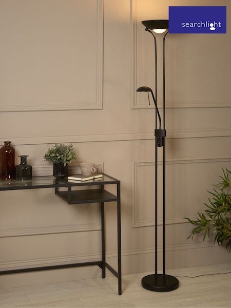 Searchlight Matt Black Carina  Sol LED Dimmable Mother  Child Floor Lamp (H71723) | £167