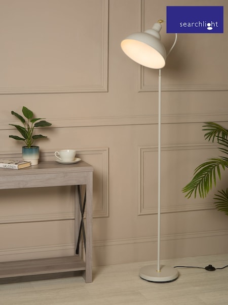 Searchlight Taupe Lumen Sphere Arch Floor Lamp (H71733) | £0
