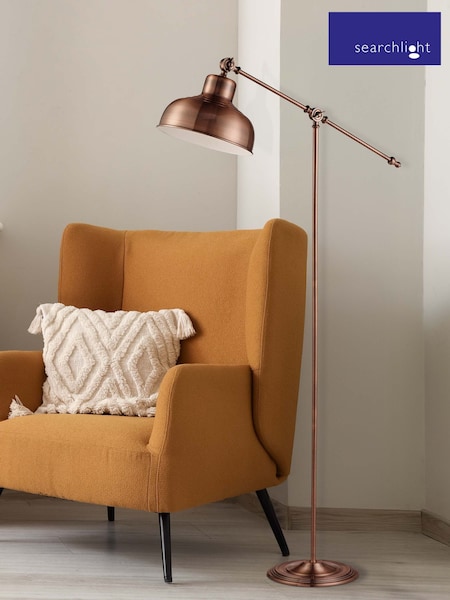 Searchlight Antique Copper Smithy Floor Lamp (H71738) | £62
