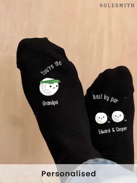 Personalised Me and Your Golf Socks by Solesmith (H71809) | £20