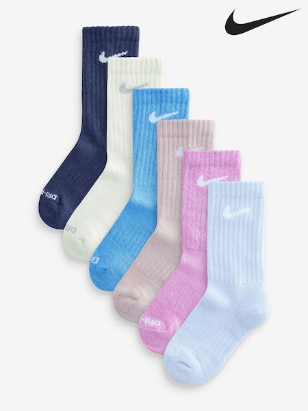 Nike Purple Performance Crew Socks 6 Pack (H71825) | £20