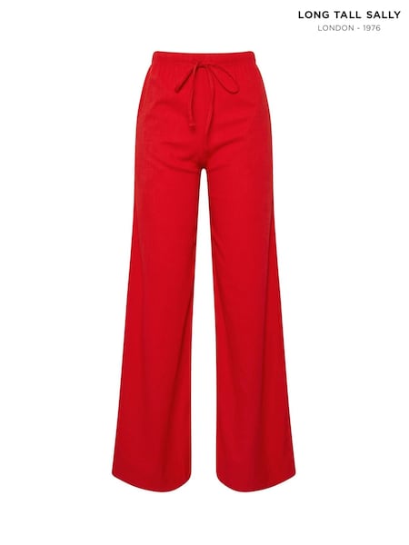Long Tall Sally Red Wide Leg Trousers (H71873) | £36
