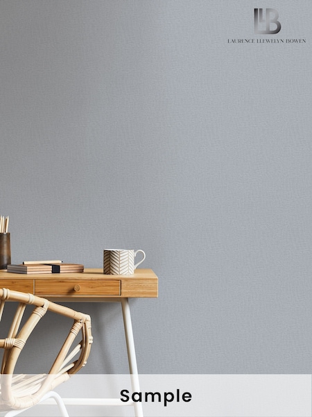 Laurence Llewelyn-Bowen Blue Nuance Plain Texture A4 Wallpaper Sample (H71928) | £1
