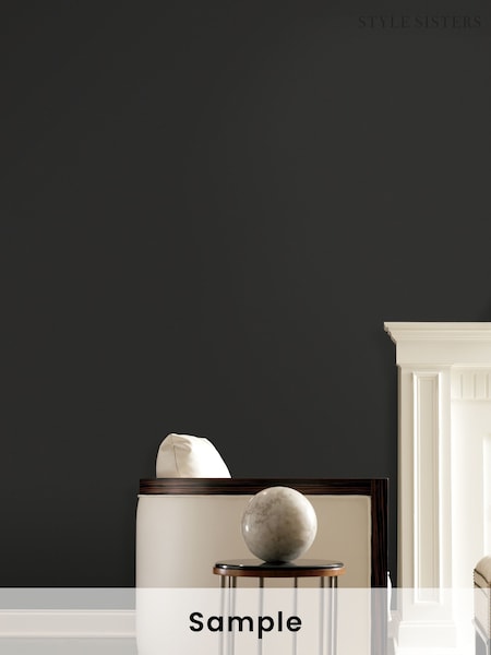 Style Sisters Black Plain Texture A4 Wallpaper Sample (H71965) | £1