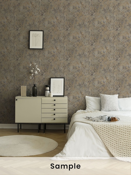 Galerie Purple Welcome Home Tree Leaf A4 Wallpaper Sample (H71984) | £1