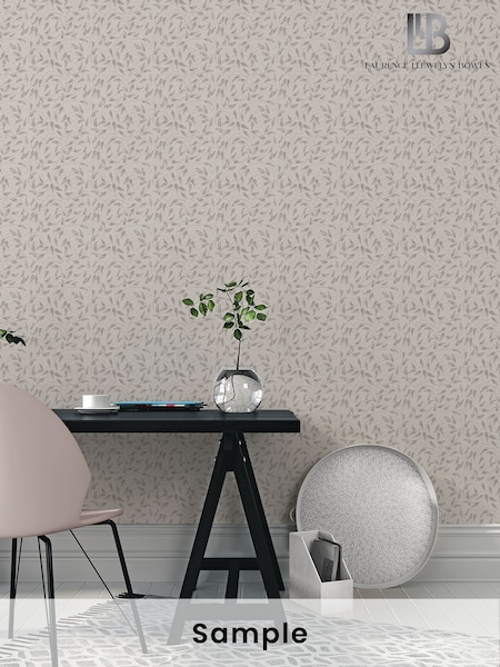 Laurence Llewelyn-Bowen Beige Tit Willow Tree Leaf A4 Wallpaper Sample (H72002) | £1