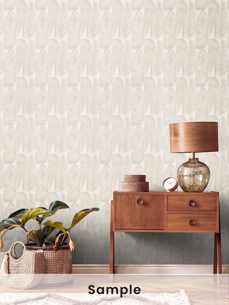 Galerie Beige Welcome Home Tree Leaf A4 Wallpaper Sample (H72006) | £1