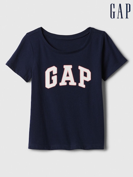 Gap Blue Logo Graphic Short Sleeve T-Shirt (6mths-5yrs) (0mths-5yrs) (H72199) | £8