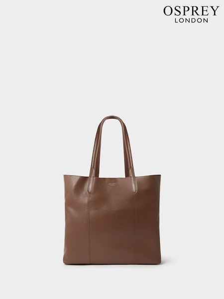 Osprey London The Notting Hill Leather Brown Tote Bag (H72300) | £99
