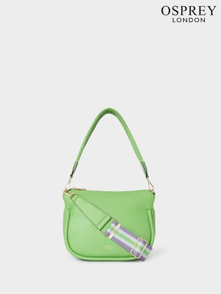 Osprey London Green The Hendrix Leather Shoulder Bag (H72304) | £0