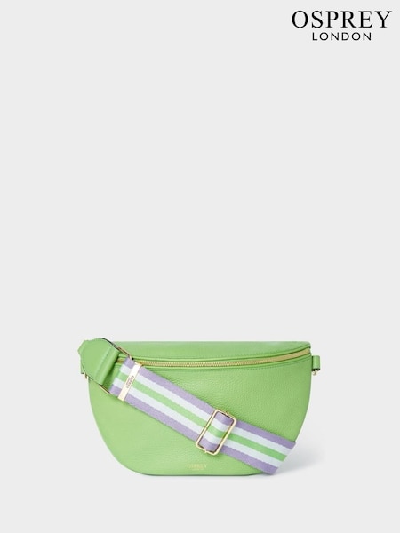 Osprey London Green The Hendrix Leather Sling Bag (H72306) | £125