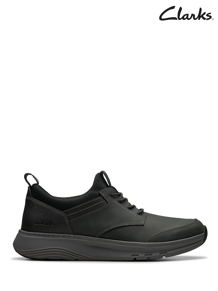 Clarks Black Motion Trek EZ Shoes (H72382) | £70