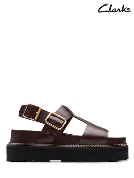 Clarks Red Orianna Sky Sandals (H72401) | £90