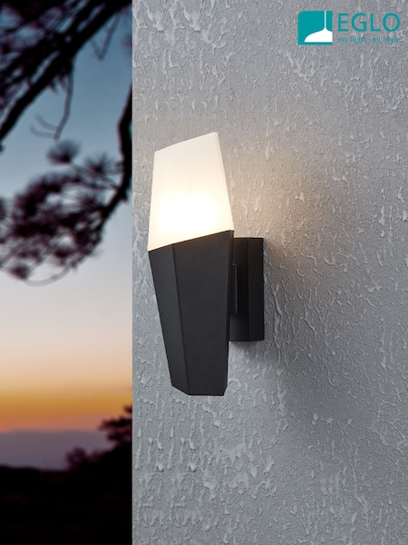 Eglo Black Farindola Outdoor Wall Light (H72626) | £65