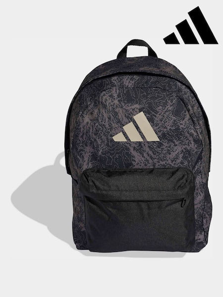 adidas Black Classic Graphic Backpack (H72676) | £23