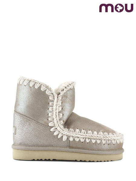 Mou Metallic Eskimo 18 Sheepskin Lined Leather Boots (H72707) | £185