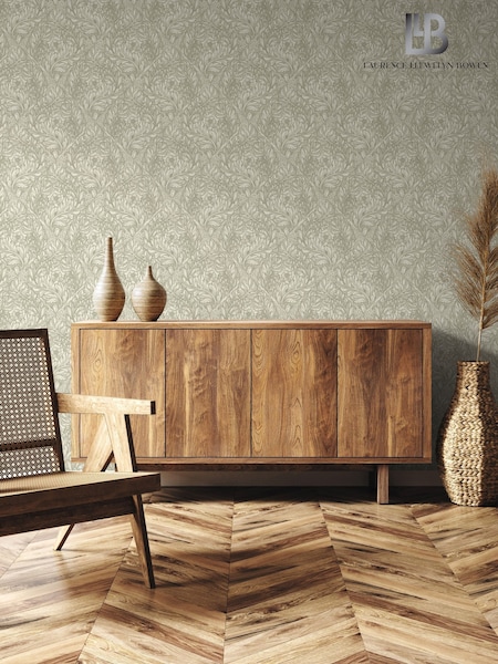 Laurence Llewelyn-Bowen Green Rambleicious Floral Print 10M Wallpaper (H72798) | £50