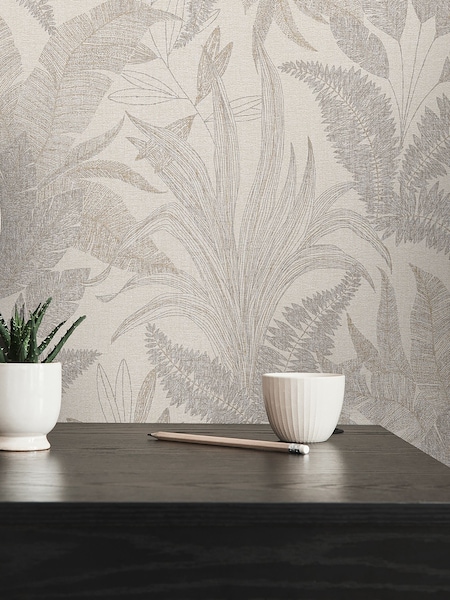Galerie Bronze Brown Welcome Home Tree Leaf 10M Wallpaper (H72848) | £42