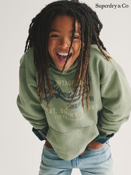 Superdry Green Marl Hoodie (H73041) | £25 - £29