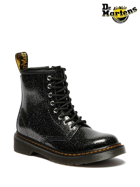 Dr. Martens Black 1460 J Nebula Glitter Shoes (H73532) | £80