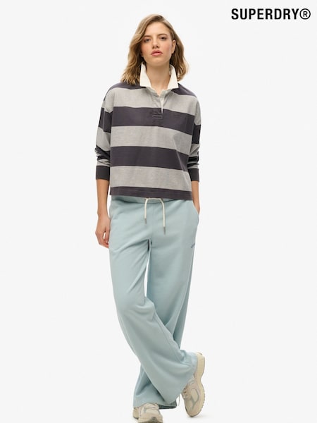 Superdry Blue Essential Logo Wide Leg Joggers (H74146) | £45