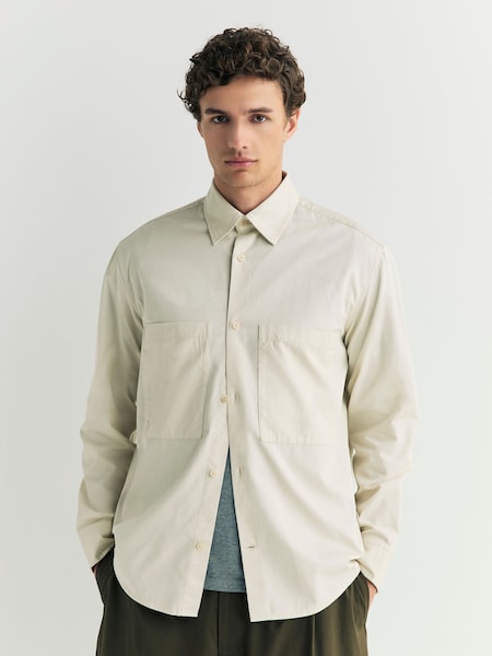 NN.07 Natural Freddy Long Sleeve Shirt (H74264) | £125