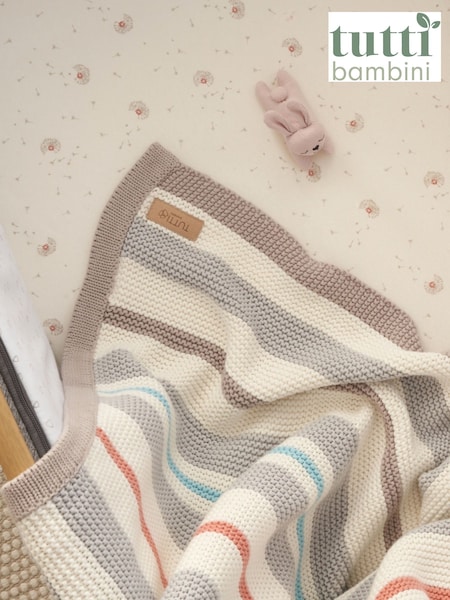 Tutti Bambini Cocoon Baby Chunky Knitted Blanket (H74282) | £35
