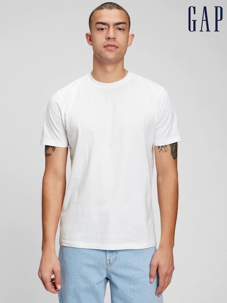 Gap White Everyday Soft Crew Neck T-Shirt (H74451) | £12