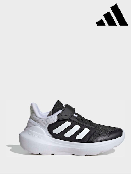 adidas Black/White Tensaur Run 2.0 Hook and Loop Kids Trainers (H74508) | £28